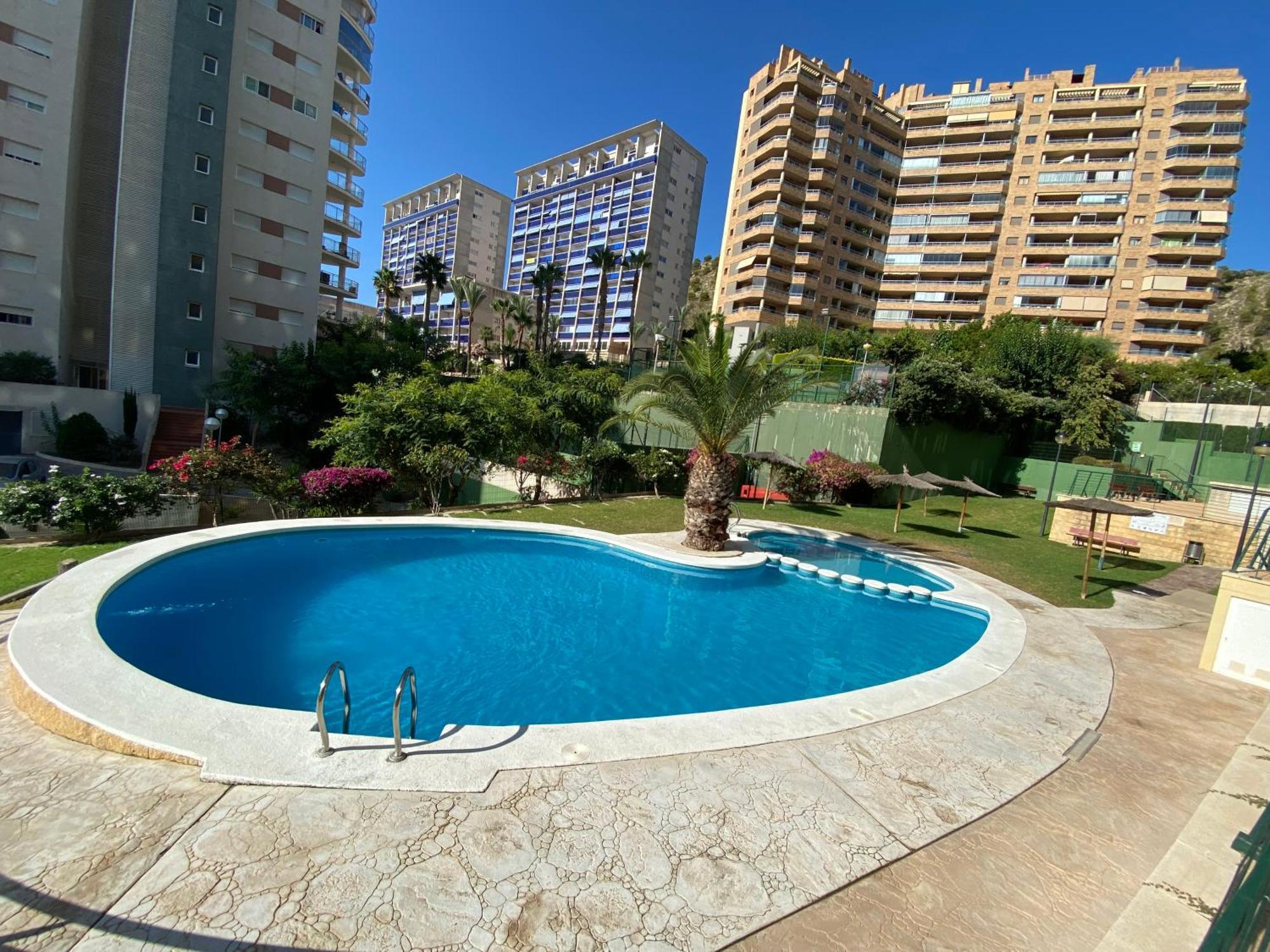 Apartamento Benidorm Con Piscina En La Playa Кала-де-Финистрат Экстерьер фото